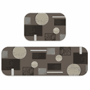 Ver imagem 2 de Kit Tapete de Cozinha 2 Peças Elementos Geométricos