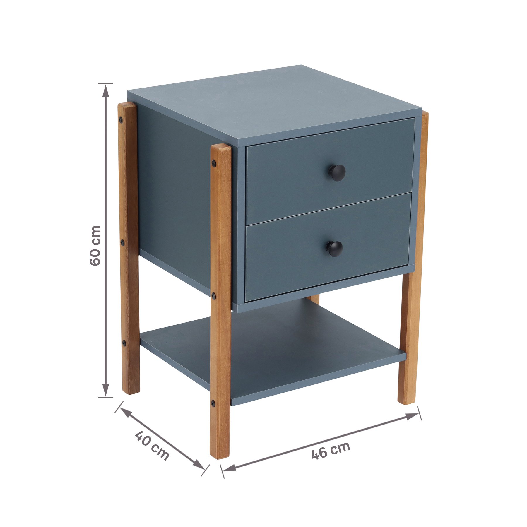 Mesa de Cabeceira Magali Cor: Azul - 4