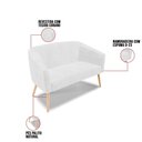 Ver imagem 5 de Kit 01 Namoradeira 02 Lugares E 02 Poltronas Branco