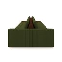 Ver imagem 7 de Sofá Ilha com Encosto e Almofadas Móveis Olimpo 505cm Modulado Linho/pu Verde/marrom G45 - Gran Belo