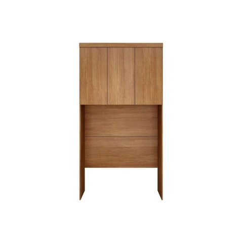 Módulo de Quarto Rizon Armário Ponte Aéreo Solteiro /linea C/ 3 Portas Cumaru Ripado 3d - Novo