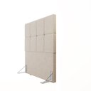 Ver imagem 6 de Cabeceira Solteiro 102cm Bouclé Estofada Design Moderno para Quarto Linea