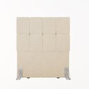 Ver imagem 3 de Cabeceira Solteiro 102cm Bouclé Estofada Design Moderno para Quarto Linea