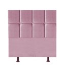 Ver imagem 1 de Cabeceira Poliana Cama Box Solteiro 100 Cm Suede Rosa