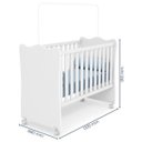 Ver imagem 2 de Quarto Infantil Berço e Cômoda Bebê - Branco
