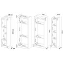 Ver imagem 2 de Quarto Solteiro Modulado Modena Cp14 Branco - Demóbile