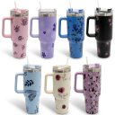 Ver imagem 2 de Copo Térmico Ms-931 1200ml com Estampas Florais - Aço Inox com Tampa Emborrachada:Variado