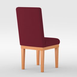 Cadeira de Jantar Reforçada Estofada - Balaqui Decor Cor:Marsala - 4