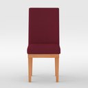Ver imagem 3 de Cadeira de Jantar Reforçada Estofada - Balaqui Decor Cor:Marsala