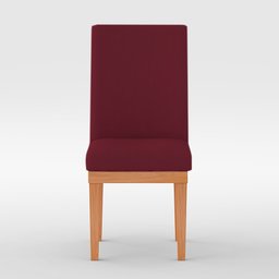 Cadeira de Jantar Reforçada Estofada - Balaqui Decor Cor:Marsala - 3