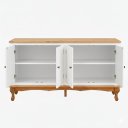 Ver imagem 3 de Balcão Buffet 4 Potas  Estilo Farmhouse - Branco