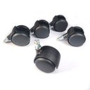 Ver imagem 2 de Rodizio 5 Unidade Pp Comum para Cadeira Escritório Secr 50mm