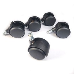 Rodizio 5 Unidade Pp Comum para Cadeira Escritório Secr 50mm - 2