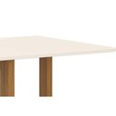 Ver imagem 4 de Sala de Jantar Completa Natalí C/ Tampo Madeirado C/ Vidro Reto 120x80cm e 4 Cadeiras Malu Nature/
