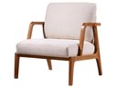 Ver imagem 1 de Poltrona Dunas Estofada Assento Macramê Base Amêndoa 69cm - 69790