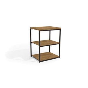 Li004-frprf - Mesa de Apoio 0,45mt Freijo/preto Fosco de Madeira