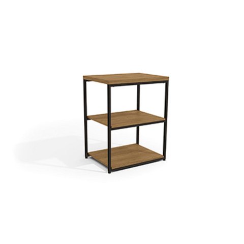 Li004-frprf - Mesa de Apoio 0,45mt Freijo/preto Fosco de Madeira