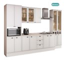 Ver imagem 4 de Cozinha Completa Milla Space 15 Portas 3 Gavetas MDF 340cm Branco