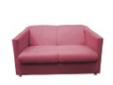 Ver imagem 2 de Kit Namoradeira + 2 Poltronas Decorativa Biane Suede Rosa Pés Cromado Ms Decor