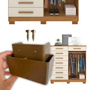 Kit 8 Pés de Guarda Roupa e Pé para Moveis Estante Rack 5cm