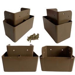 Kit 8 Pés de Guarda Roupa e Pé para Moveis Estante Rack 5cm - 3