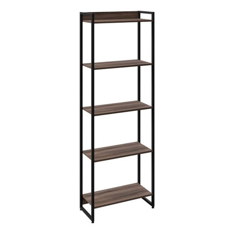 Estante 05 Prateleiras Estilo Industrial 187x60cm Dynamica Nogal