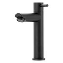 Ver imagem 1 de Torneira para Banheiro Baixa Preta em Aço Inox Moderna