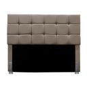 Ver imagem 2 de Cabeceira Cama de Queen 160 Cm Naiara em Suede com Frame:bege Escuro