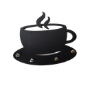 Ver imagem 1 de Porta chaves Xícara em MDF Preto