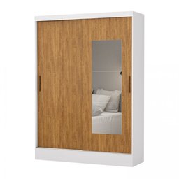 Guarda-roupa Belem 2 Portas de Correr 2 Gavetas com Espelho - 1