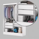 Ver imagem 6 de Guarda-roupa Belem 2 Portas de Correr 2 Gavetas com Espelho