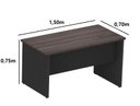 Ver imagem 2 de Mesa reta pé painel cor London sem gavetas 1,50×0,70×0,75 Maranello 40mm