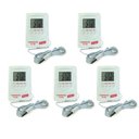 Ver imagem 1 de Kit 5 Termômetro Digital Alarme Imã Traseiro Th-200 Portátil Com Cabo Sensor