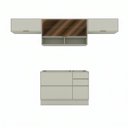 Ver imagem 2 de Cozinha Compacta 100% MDF com Aéreo Basculante de Vidro Fineze