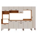 Ver imagem 2 de Cozinha Completa 12 Portas 1 Gaveta 100% Mdf Cm0071 Freijó/off White - Genialflex