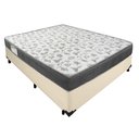 Ver imagem 1 de Cama Box Casal Sintético + Colchão de Espuma D33 - Sereneprime - 138cm Bege