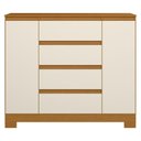 Ver imagem 1 de Cômoda Quarto Sapateira 112cm Selene Cinamomo/Off a02 - Mpozenato