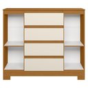 Ver imagem 2 de Cômoda Quarto Sapateira 112cm Selene Cinamomo/Off a02 - Mpozenato