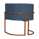Ver imagem 4 de Poltrona Decorativa Luana Suede Royal Base Bronze - Fm