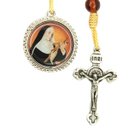 Ver imagem 3 de Chaveiro Dezena Santa Rita de Cássia Marrom