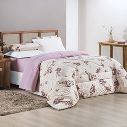Edredom King Size Kristen 100% Algodao Dupla Face Estampa Exclusiva Luxo - 2