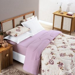 Edredom King Size Kristen 100% Algodao Dupla Face Estampa Exclusiva Luxo - 1