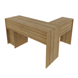 Mesa para Escritório 113x138,5cm em L com 2 Gavetas ME4129 - 3