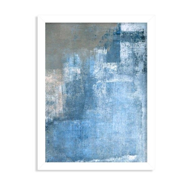 Quadro Decorativo Abstrato Textura Azul - 2