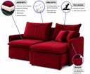 Ver imagem 2 de Sofá Madri Caixa Zero 200m - Vermelho