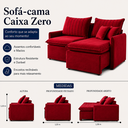 Ver imagem 3 de Sofá Madri Caixa Zero 200m - Vermelho
