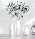Ver imagem 4 de 10 Ramos Flores Primavera Bougainville Branco 80cm Artificiais