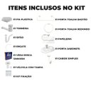 Ver imagem 2 de Pia Lavatório Banheiro 8l + Kit para Banheiro Redondo + Torneira Branca + Sifão Universal Sanfonado