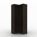 Ver imagem 1 de Armário para Escritório de Canto Aberto ME4132 Tecno Mobili