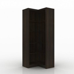 Armário para Escritório de Canto Aberto ME4132 Tecno Mobili - 1